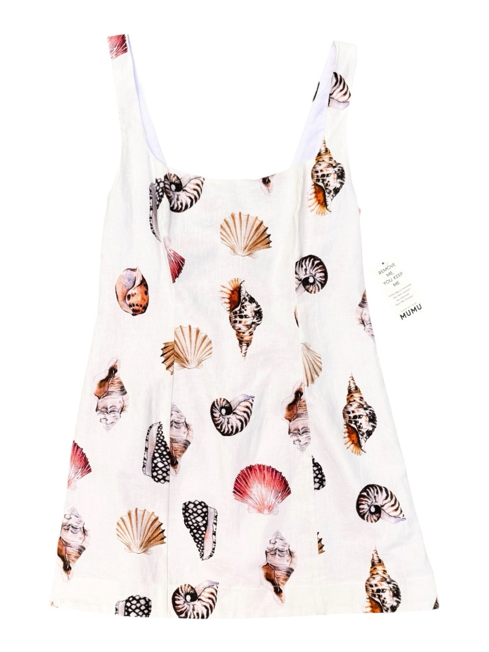 Show Me Your MuMu White Seashell-Print Mini Dress - Picture 1 of 8